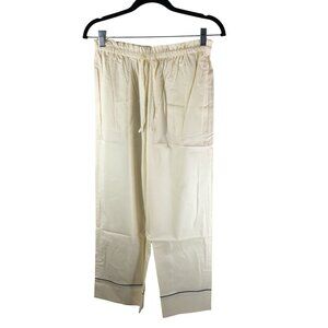 Neiwai Classic Embroidered Pajama Pants 2.0 Pockets Beige S
